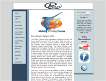 Tablet Screenshot of maltafishingforum.com